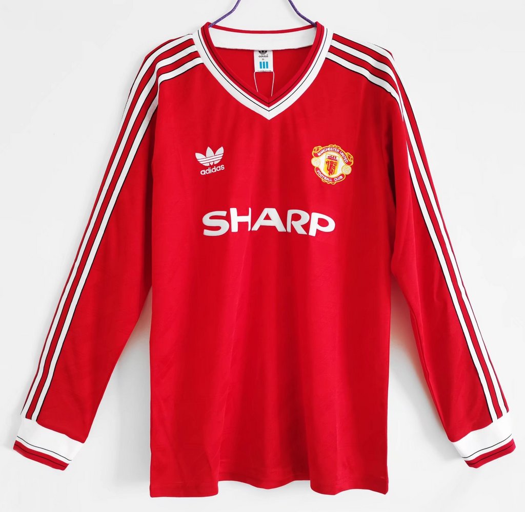 Manchester United Retro 86-88 Home Long Sleeve Jersey